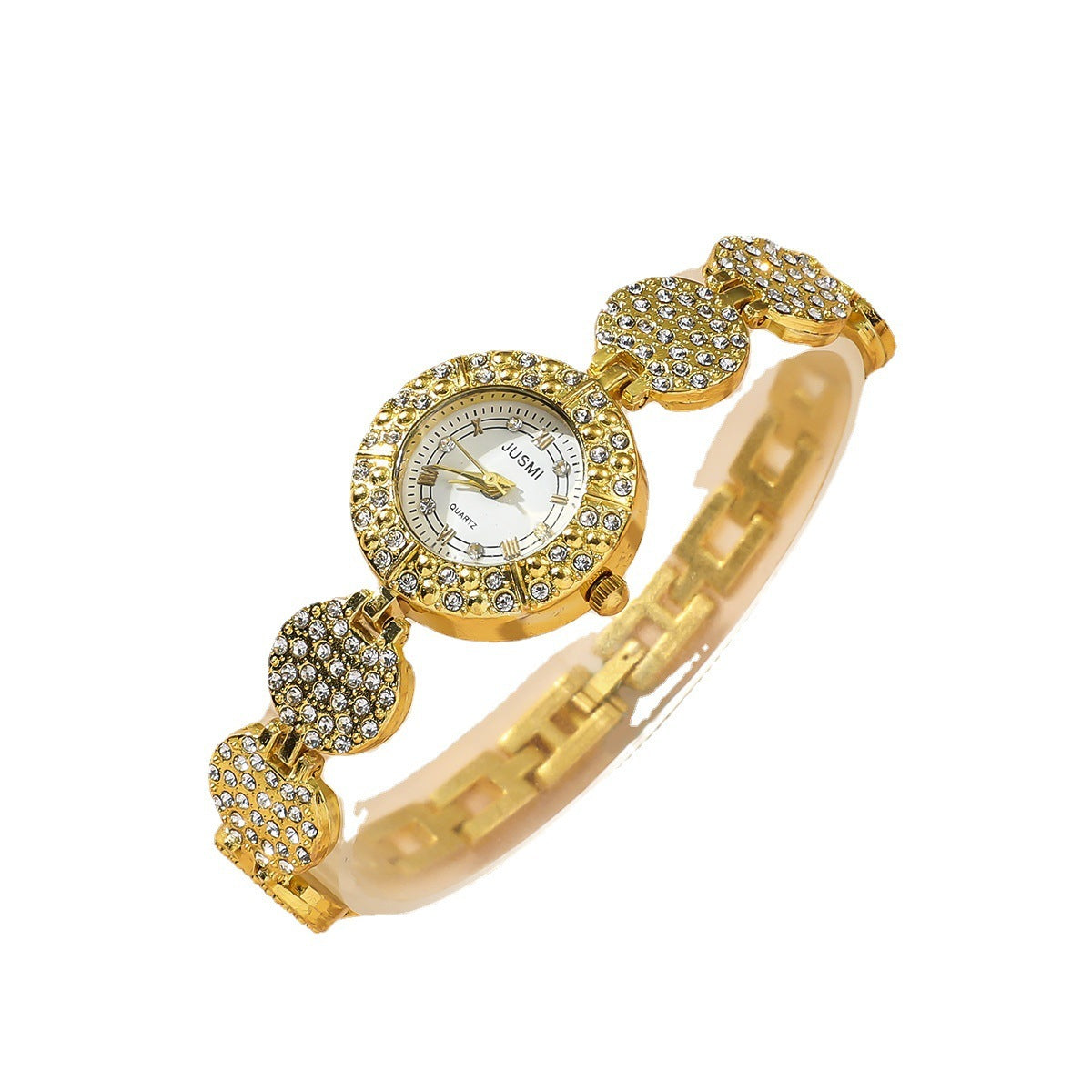 Diamond luxury bracelet watch set, a perfect blend of timeless elegance and sparkling sophistication for any occasion. #DiamondWatch #LuxuryBracelet #TimelessElegance #LuxurySet #SparklingJewelry #ElegantAccessories #LuxuryTimepiece #ChicStyle