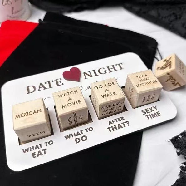 Spice up your evenings and bring excitement into your relationship with the Romantic Date Night Dice Game for Couples! Whether you're looking for creative couple's night ideas or the perfect anniversary gift, this unique dice set will add a new level of intimacy and fun to your date nights.
