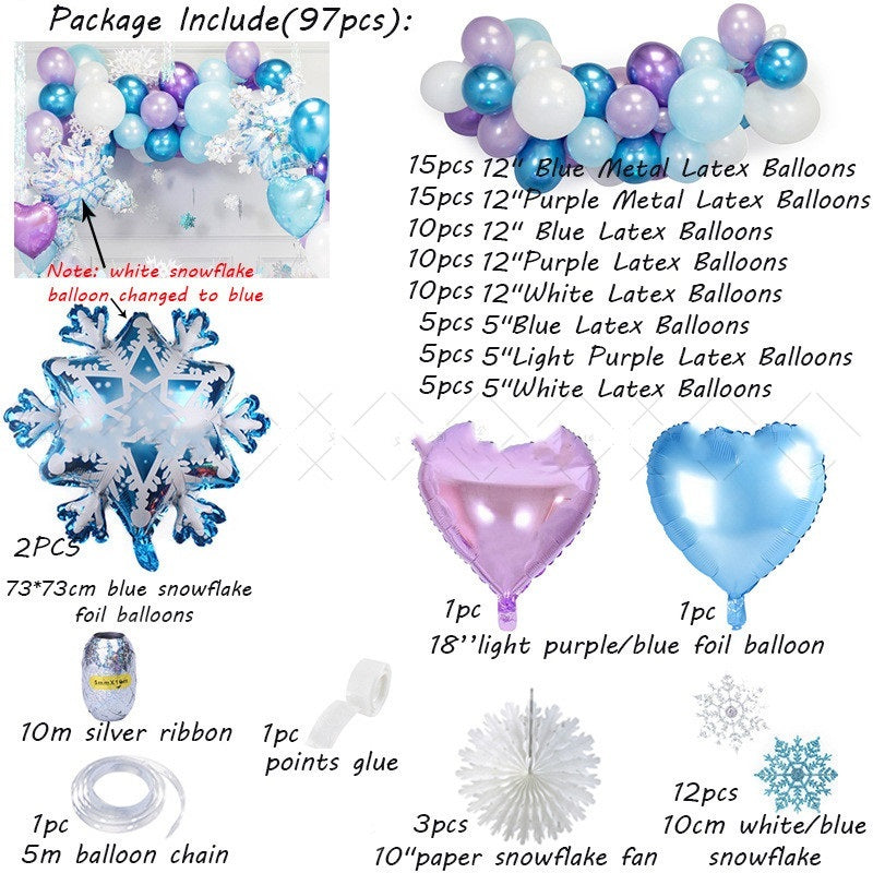 Festive Christmas-themed latex balloons in vibrant colors, perfect for holiday venue decoration.
