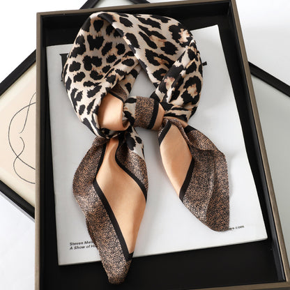 Artificial Silk Scarf Gift Set – Soft and elegant 70×70 cm silk satin scarf, perfect for spring, summer, and autumn. Lightweight, smooth, and versatile for various styling options. Available in multiple colors. An ideal gift choice.