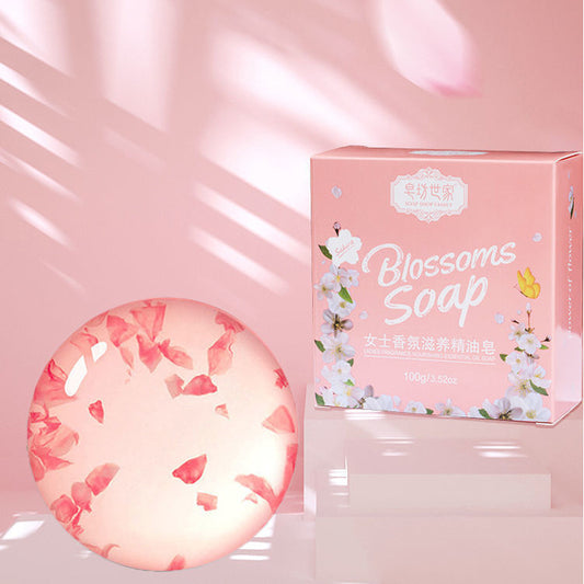 **Women's Rose Petals Handmade Soap – Luxurious handmade soap infused with real rose petals, perfect for neutral skin. Gently cleanses, nourishes, and refreshes.**