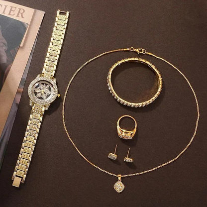 Snowflake luxury five-piece set, offering a stunning combination of elegance and sophistication for any occasion. #LuxurySet #SnowflakeDesign #ElegantCollection #FivePieceSet #SophisticatedStyle #TimelessElegance #LuxuryAccessories #ChicDesign