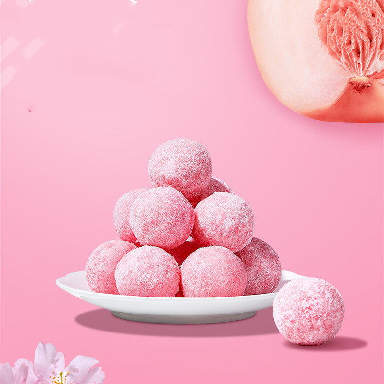 **Peach Sugar Ball Body Scrub 2-in-1** – **Exfoliate and smooth** your skin while bathing. This **peach-scented scrub** gently removes dead skin, leaving you with soft, radiant skin. 🍑 **140g per can.**